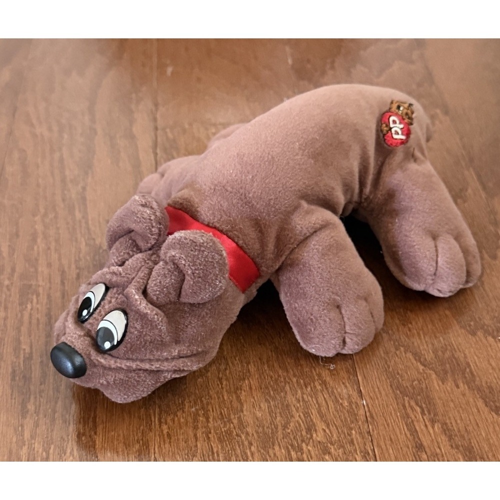 Vintage Tonka Pound Puppies Rumple Skins Plush Puppy Dog Brown  8" Stuffed